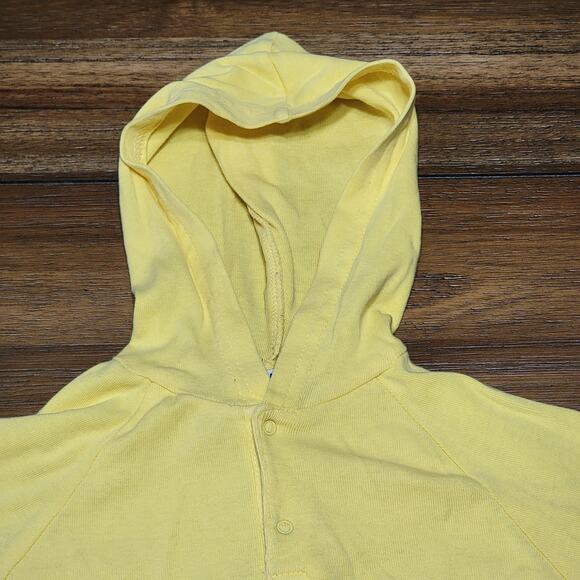 Rainforest Cafe Infant Yellow Hooded LS & Long Leg Bodysuit "Tuki" - Size 18M - Picture 3 of 8